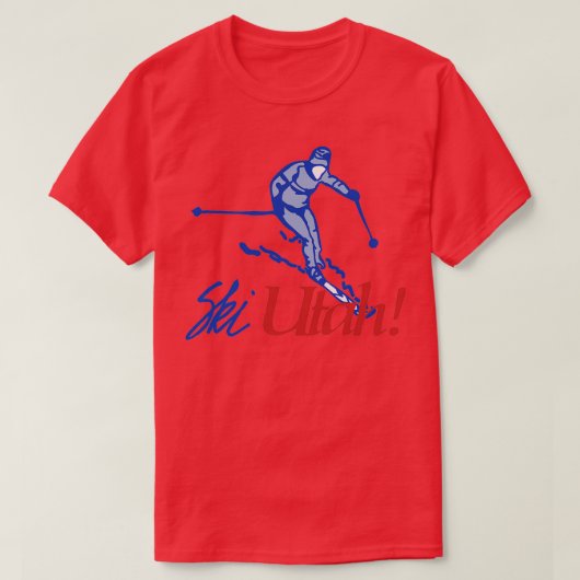Ski Utah 1 T-Shirt (Design vorne)