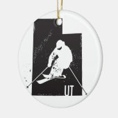 Ski Utah Keramik Ornament (Links)