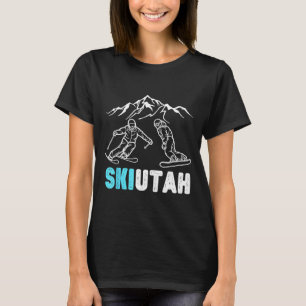 Ski utah Skifahren Snowboarden Souvenir Urlaub T-Shirt