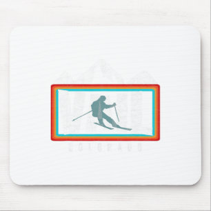 Ski Vail Co Vintage Colorado Skifahren Cool Vail S Mousepad