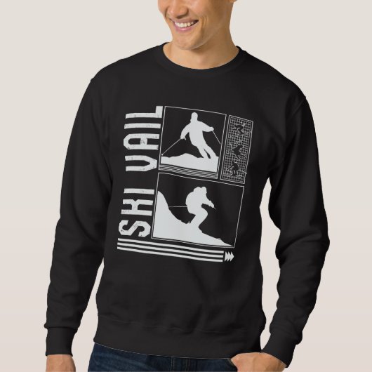Ski Vail Skiing Skier Winter Snowboard Snowboarder Sweatshirt (Vorderseite)