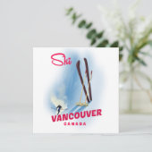 Ski Vancouver Canada Magnet (Stehend Vorderseite)