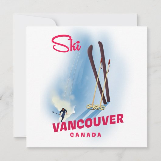 Ski Vancouver Canada Magnet (Vorderseite)