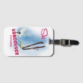 Ski Vancouver Kanada Gepäckanhänger (Vorderseite (Horizontal))