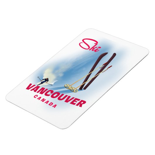 Ski Vancouver Kanada Magnet (Linke Seite)