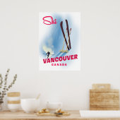 Ski Vancouver Kanada Poster (Küche)