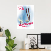 Ski Vancouver Kanada Poster (Heimbüro)