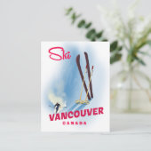 Ski Vancouver Kanada Postkarte (Stehend Vorderseite)