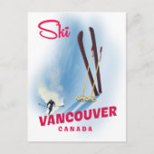 Ski Vancouver Kanada Postkarte (Vorderseite)