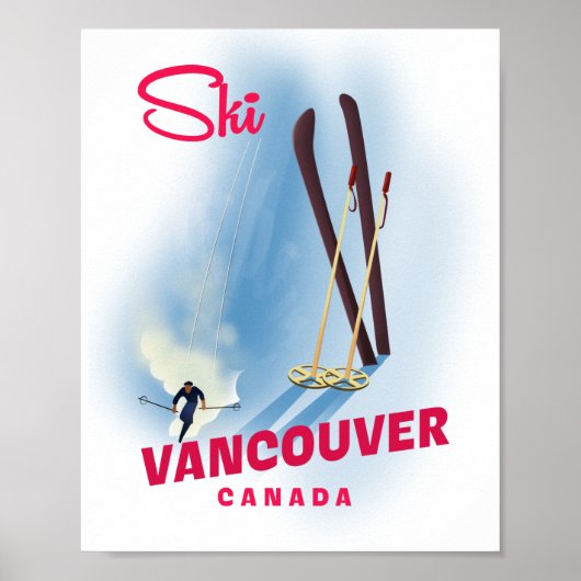 Ski Vancouver Kanada Riesenkaffee Tasse Poster (Vorne)