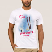 Ski Vancouver Kanada T-Shirt (Vorderseite)