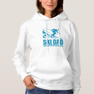 Ski Vater Cool Funny Gift für Wintersportler Väter Hoodie