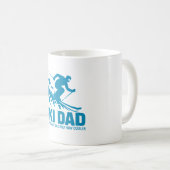 Ski Vater Cool Mountain Grafik Kaffeetasse (VorderseiteRechts)