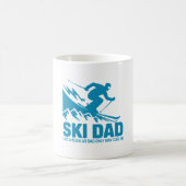 Ski Vater Cool Mountain Grafik Kaffeetasse (Mittel)