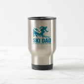 Ski Vater Cool Mountain Grafik Reisebecher (Mittel)