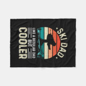 Ski Vater Fleecedecke (Vorderseite (Horizontal))