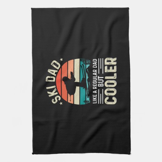 Ski Vater Geschirrtuch (Vertikal)