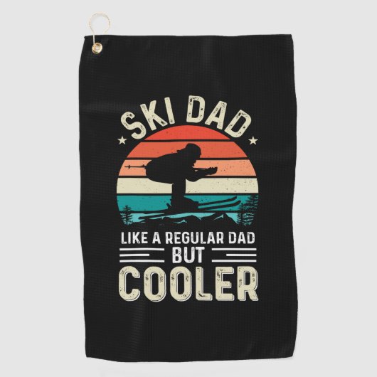 Ski Vater Golfhandtuch (Vorderseite)