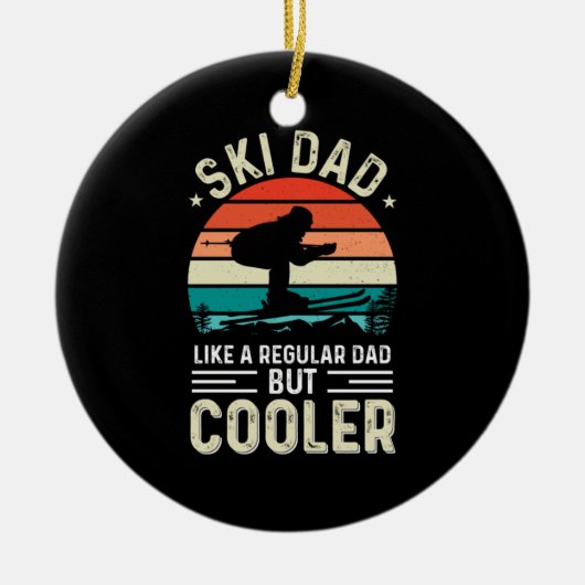 Ski Vater Keramik Ornament (Vorne)