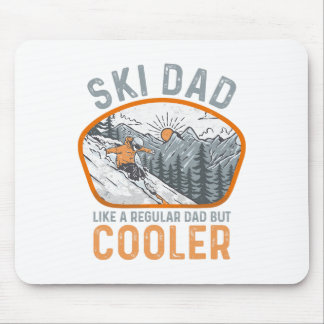Ski Vater Langlaufen Wintersport Schneeschuhwander Mousepad
