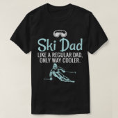 Ski Vater Niedlicher Winterskipass Gaudi Skigebiet T-Shirt (Design vorne)