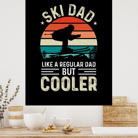 Ski Vater Poster (Küche)