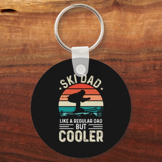 Ski Vater Schlüsselanhänger (Vorderseite)