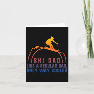 Ski Vater Skifahren Daddy Papa Grandpa Cool Snowbo Karte