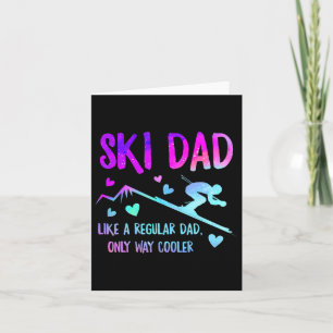Ski Vater Skifahren Daddy Papa Grandpa Cool Snowbo Karte