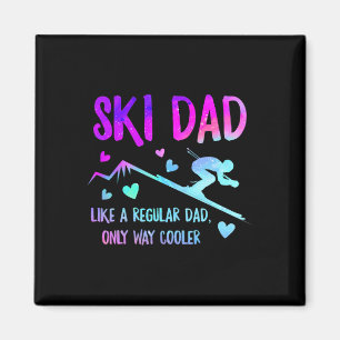 Ski Vater Skifahren Daddy Papa Grandpa Cool Snowbo Magnet