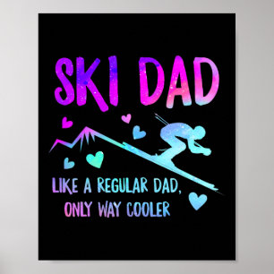 Ski Vater Skifahren Daddy Papa Grandpa Cool Snowbo Poster