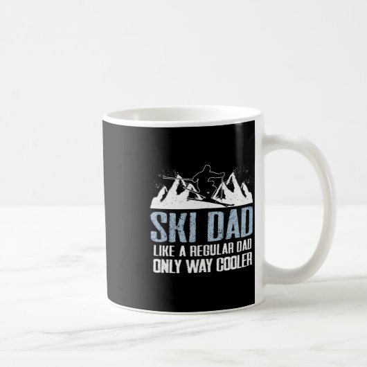 Ski-Vater Skivergnügen Skivergnügen Skiurlaub Skia Kaffeetasse (Rechts)