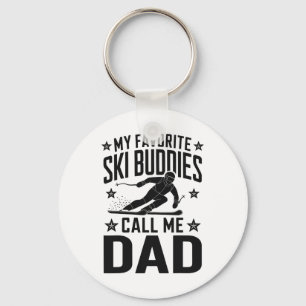 Ski Vater Spaß Design Skifahren Funny Skier Schlüsselanhänger