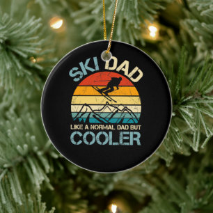Ski Vater Vatertagsgeschenk Hobbies Keramik Ornament