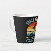 Ski Vater | Vatertagsgeschenk | Hobbies Milchtasse (Linke Ecke)