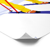 Ski Venture Poster 12"x18" Archivpapier (Ecke)