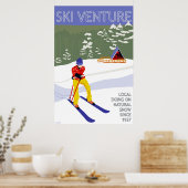 Ski Venture Poster 24"x36" Archivpapier (Küche)