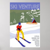 Ski-Venture-Poster 24"x36" Poster (Vorne)