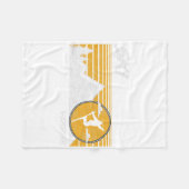 Ski Verbier Retro Schweiz Skifahren Tee Fleecedecke (Vorderseite (Horizontal))