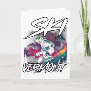 Ski Vermont Abfahrtsskifahren Abenteuer Skifahren Karte