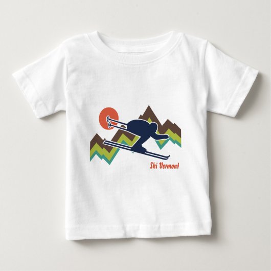 Ski Vermont Baby T-shirt (Vorderseite)