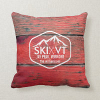Ski-Vermont-Jay-Spitze rustikales rotes Barnwood