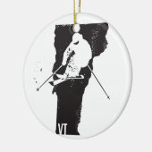 Ski Vermont Keramikornament (Links)