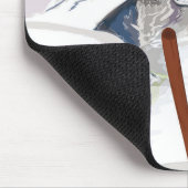 Ski Vermont Retro-Urlaubsplakat Mousepad (Ecke)