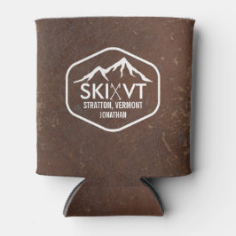 Ski Vermont Stratton Stowe Killington Imitats Leat Dosenkühler