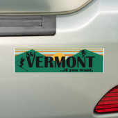 Ski Vermont…, wenn Sie wünschen Autoaufkleber (Auf Auto)