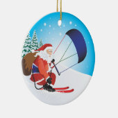Ski-Verzierung Sankt Snowkite Keramikornament (Rechts)