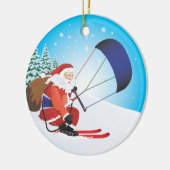 Ski-Verzierung Sankt Snowkite Keramikornament (Links)