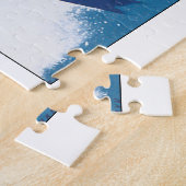 Ski-Vintage Reise-Plakat-Grafik Puzzle (Seite)