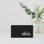 Ski. Visitenkarte (Stehend Vorderseite)